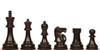 Reykjavik Series Chess Set Ebony & Boxwood Pieces with Mahogany & Maple Molded Edged Board - 3.75" King