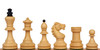 Bohemian Series Chess Set Ebonized & Boxwood Pieces with Walnut & Maple Molded Edge Board & Box - 4" King