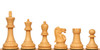 Reykjavik Series Chess Set - Ebonized & Boxwood Pieces - Elm Burl & Bird's-Eye Maple Two-Drawer Chess Case - 3.25" King
