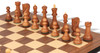 Zagreb Series Chess Set Golden Rosewood & Boxwood Pieces with Walnut & Maple Molded Edge Board - 3.875" King