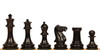 1849 Heirloom Staunton Chess Set Ebony & Boxwood Pieces with Black & Bird's-Eye Maple Chess Case - 3.5" King