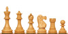 Deluxe Old Club Staunton Chess Set Padauk & Boxwood Pieces with Elm Burl & Bird's-Eye Maple Chess Case - 3.75" King