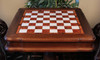 Italfama Tilia Wood Chess Table with Elm Burl & Erable Chess Board