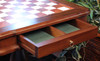 Italfama Tilia Wood Chess Table with Elm Burl & Erable Chess Board