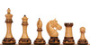 Llamrei Staunton Chess Set with Burnt Boxwood Pieces - 4.25" King