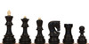 Zagreb Series Plastic Chess Set - Black & Ivory Pieces with Vinyl Rollup Board - Green