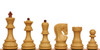 Zagreb Series Plastic Chess Set - Wood Grain Pieces with Vinyl Rollup Board - Green