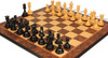 Marengo Staunton Chess Set - Ebony & Boxwood Pieces with Walnut Burl & Maple Molded-Edge Chess Board - 4.25" King Marengo Staunton Chess Set - Ebony & Boxwood Pieces with Walnut Burl & Maple Molded-Edge Chess Board - 4.25" King