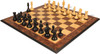Llamrei Series Chess Set - Ebony & Boxwood Pieces with Walnut Burl & Maple Molded-Edge Chess Board - 4.25" King Llamrei Series Chess Set - Ebony & Boxwood Pieces with Walnut Burl & Maple Molded-Edge Chess Board - 4.25" King