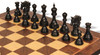 Bucephalus Series Chess Set - Ebony & Boxwood Pieces - Walnut Burl & Maple Molded-Edge Chess Board - 4.5" King Bucephalus Series Chess Set - Ebony & Boxwood Pieces - Walnut Burl & Maple Molded-Edge Chess Board - 4.5" King