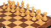 Patton Series Chess Set - Ebony & Boxwood Pieces - Walnut Burl & Maple Molded-Edge Ches Chess Board - 4.25" King Patton Series Chess Set - Ebony & Boxwood Pieces - Walnut Burl & Maple Molded-Edge Ches Chess Board - 4.25" King