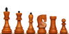 Zagreb Series Chess Set Ebonized & Aged Boxwood Pieces with Walnut & Maple Deluxe Board - 3.875" King