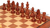 Tournament Standard Staunton Chess Set Walnut Stained & Natural Pieces with Classic Mahogany Board & Black Box - 3.75" King