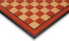 Imperfect Padauk & Bird's Eye Maple Molded Edge Chess Board - 1.75" Squares