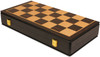 Folding Macassar Ebony & Maple Chess Case with Staunton Resin Wood Grain Pieces - 2" Squares
