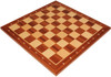Standard Mahogany & Maple Notated Chess Board - 1.5" Squares