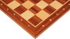 Standard Mahogany & Maple Notated Chess Board - 1.5" Squares