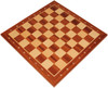 Standard Mahogany & Maple Notated Chess Board - 1.75" Squares
