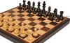 German Knight Staunton Chess Set - Ebonized & Boxwood Pieces - Macassar Folding Case - 3.75" King