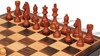 Tournament Standard Staunton Chess Set - Walnut Stained & Natural Pieces - Folding Macassar Case - 3.75" King