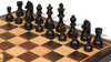 Queen's Gambit Chess Set - Ebonized & Boxwood Pieces - Folding Macassar Case - 3.75" King