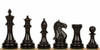 Fierce Knight Staunton Chess Set Ebonized Pieces 3" King