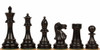 British Staunton Chess Set Ebony Pieces 4" King
