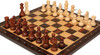 Standard Staunton Chess Set - Walnut & Natural Pieces - Standard Macassar Notated Board - 3.5" King