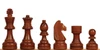 Standard Staunton Chess Set Walnut & Natural Pieces with Standard Mahogany Board - 3.5" King