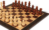Standard Staunton Chess Set Walnut & Natural Pieces with Standard Macassar Board - 3" King