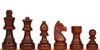 Standard Staunton Chess Set Walnut & Natural Pieces with Standard Macassar Notated Board - 3" King