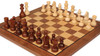 Standard Staunton Chess Set Walnut & Natural Pieces with Standard Walnut Board - 3" King