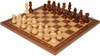 Standard Staunton Chess Set Walnut & Natural Pieces with Standard Walnut Notated Board - 3" King