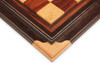 Rosewood, Maple & Macassar Ebony Custom Solid Wood Chess Board - 2.5" Squares