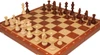 Mahogany & Maple Folding Chess Set  with Staunton Pieces - 3.75" King