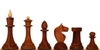Queen's Gambit Final Game Chess Set - Golden Rosewood & Boxwood Pieces - Elm Burl & Erable Chess Board - 4" King