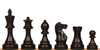 Parker Staunton Chess Set - Ebonized & Boxwood Pieces - Macassar & Bird's-Eye Maple Chess Board & Box - 3.75" King