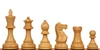 Parker Staunton Chess Set - Ebonized & Boxwood Pieces - Macassar & Bird's-Eye Maple Chess Board - 3.75" King