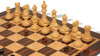 Reykjavik Series Chess Set - Ebonized & Natural Boxwood Pieces - Macassar & Bird's-Eye Maple Chess Board - 3.25" King