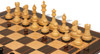British Staunton Chess Set - Ebony & Boxwood Pieces - Macassar & Bird's-Eye Maple Chess Board - 4" King