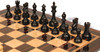 British Staunton Chess Set - Ebony & Boxwood Pieces - Macassar & Bird's-Eye Maple Chess Board - 4" King