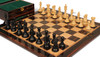 New Exclusive Series Chess Set - Ebony & Boxwood Pieces - Macassar & Bird's-Eye Maple Chess Board & Box - 4" King