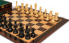 New Exclusive Series Chess Set - Ebonized & Natural Boxwood Pieces - Macassar & Bird's-Eye Maple Chess Board & Box - 4" King