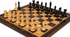 New Exclusive Series Chess Set - Ebony & Boxwood Pieces - Macassar & Bird's-Eye Maple Chess Board - 4" King