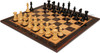 New Exclusive Series Chess Set - Ebonized & Natural Boxwood Pieces - Macassar & Bird's-Eye Maple Chess Board - 4" King