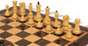Zagreb Series Chess Set - Ebonized & Natural Boxwood Pieces - Macassar & Bird's-Eye Maple Chess Board & Box - 3.875" King