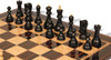 Zagreb Series Chess Set - Ebonized & Natural Boxwood Pieces - Macassar & Bird's-Eye Maple Chess Board - 3.25" King