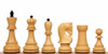 Zagreb Series Chess Set - Ebonized & Natural Boxwood Pieces - Macassar & Bird's-Eye Maple Chess Board - 3.25" King