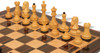 Dubrovnik Series Chess Set - Ebony & Boxwood Pieces - Macassar & Bird's-Eye Maple Chess Board - 3.9" King
