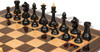 Queen's Gambit Final Match Chess Set - Ebonized & Natural Boxwood Pieces - Macassar & Bird's-Eye Maple Chess Board & Box - 4" King